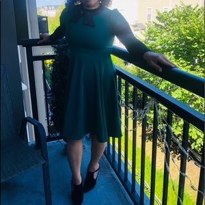 Hunter green dress
